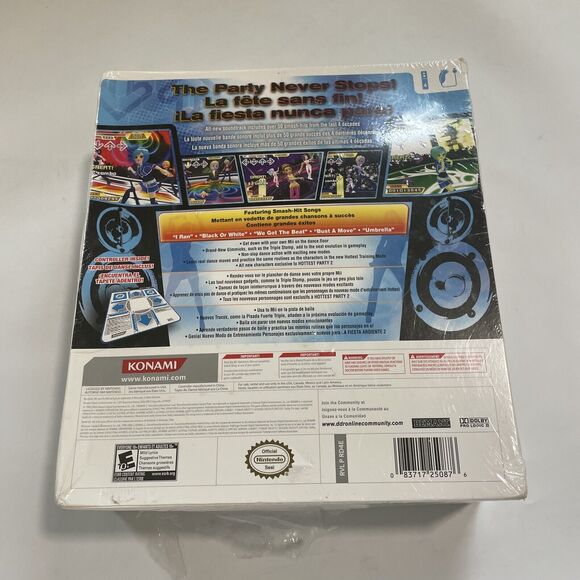 NEW Konami Dance Revolution Hottest‎ Party 2 Game & Controller Mat Nintendo Wii - Picture 4 of 9